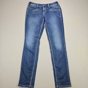 Silver Jeans Co Aiko High Skinny Jeans Women W30 L31 Blue Wash Denim